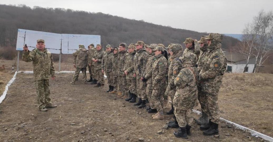 Перші стрільби на полігоні мали курсанти військової кафедри УжНУ