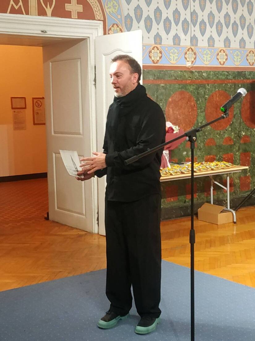 Привітання аташе з питань культури Посольства Литви Томаса Іванаускаса