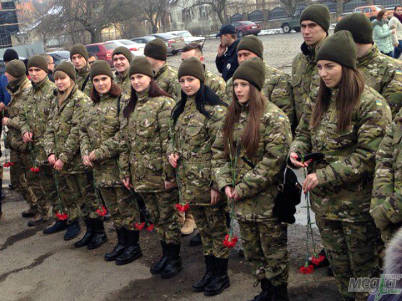 Наші студенти-військовики долучилися до вшанування полеглих при обороні Дебальцівського плацдарму