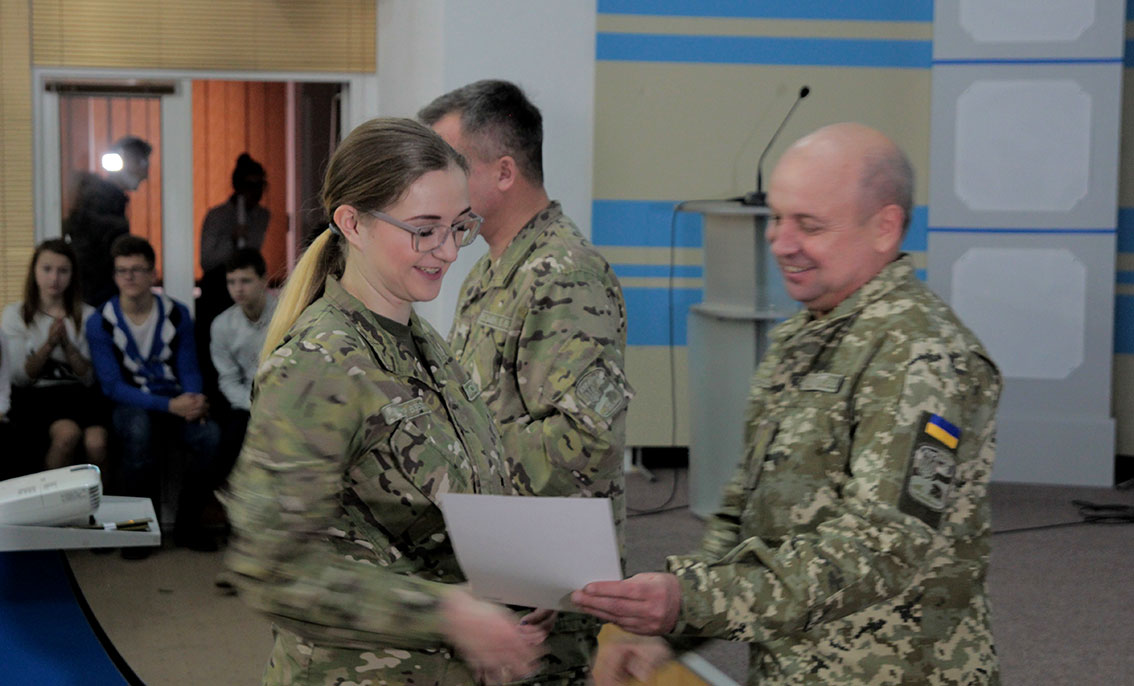 Кафедра військової підготовки урочисто відзначила День Збройних сил України
