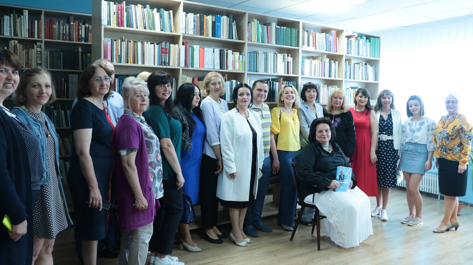 Під час відкриття бібліотеки Василя Німчука на філологічному факультеті