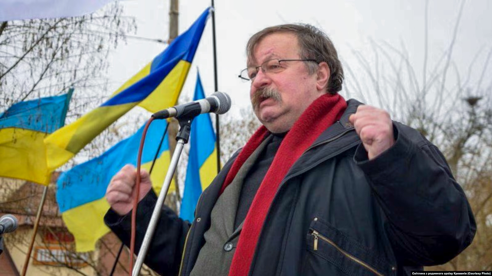 Виступ на мітингу за Україну, 2014 рік